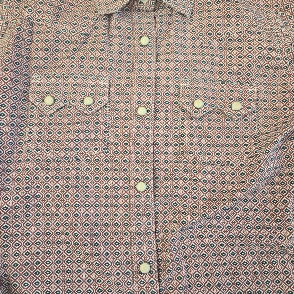 Ariat Girls Youth XL 14 Pearl Snap Button Up Western Top - Picture 6 of 11